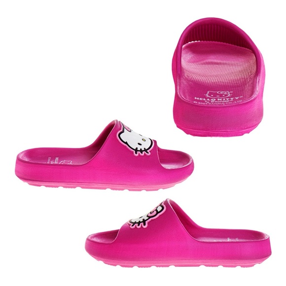 Hello Kitty Girls Pink Slide Sandals 4/5 - Picture 8 of 8